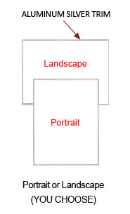 8.5 x 11 Whiteboard Metal Framed