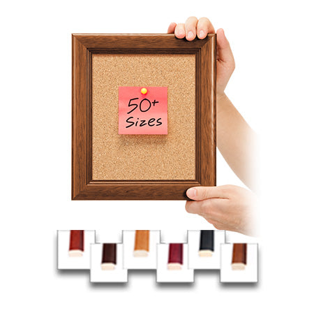 8 1/2 x 11 Access Cork Board™ Open Face Wood 353 Framed Bulletin Board
