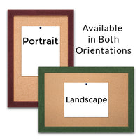 Classic #361 Wood Framed Bulletin Boards 24 x 48 Can be Ordered in Portrait or Landscape Orientation