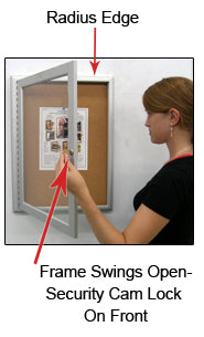 Outdoor Enclosed Menu Cases (Radius Edge)