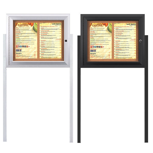 MENU CASE SHOWN: 8.5 x 14 MENUS (2) ACROSS | AVAILABLE IN SILVER, BLACK, DARK BRONZE & GOLD