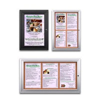 Outdoor Enclosed Menu Cases for 11" x 17" Portrait Menu Sizes