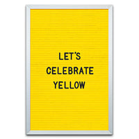 LEMON YELLOW FELT LETTER BOARD