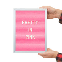 PINK FELT LETTER BOARD
