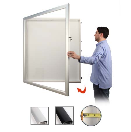 SwingFrame Designer SUPER WIDE-FACE Metal Framed Large Shadow Box  5" Deep
