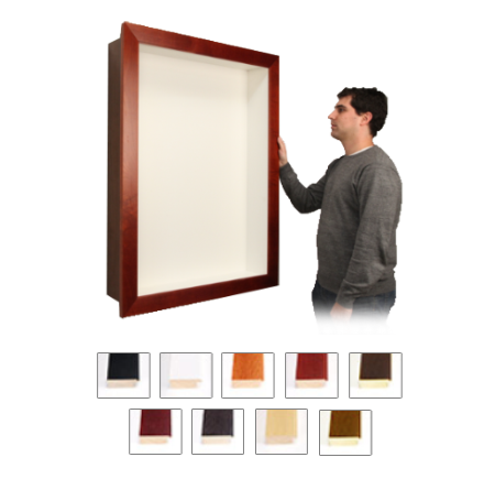 Large Open Wooden Framed Shadow Boxes (4" Deep)