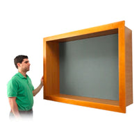 Open Wood Framed Large Shadow Boxes with Cork Board 5" Deep Interior