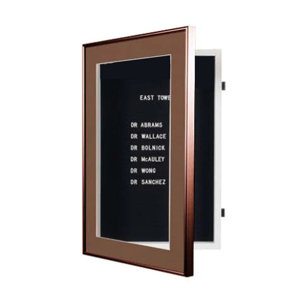 SwingFrame Designer Metal Framed Letter Board with LED Lighting and Six Standard Sizes + Custom Sizes