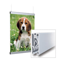 Slender Line Snap Poster Grippers Poster Displays Rectangular Case - 28 Inches