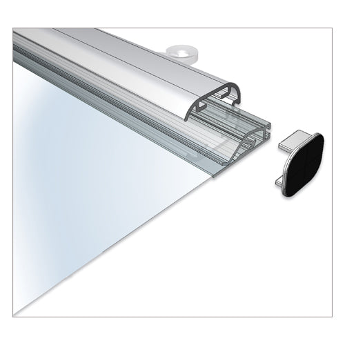 1" High Rectangle Shaped Case Snap Poster Gripper - 22 Inches