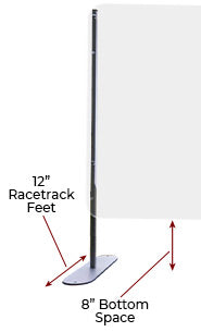 24" x 30" Plexiglass Sneeze Guard for Desks and Countertops