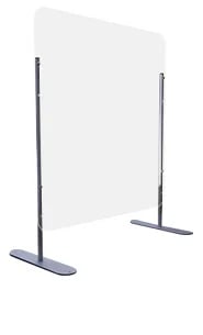 30" x 30" Plexiglass Sneeze Guard for Desks and Countertops
