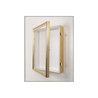 SwingFrame Designer Metal Frame 2" Deep Shadowbox Wall Display Case | 25+ Sizes and Custom