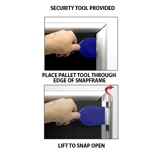 SwingSnap Extra Large Poster Snap Frames | 1 3/4" Security-Style, in 25+ Sizes + Custom