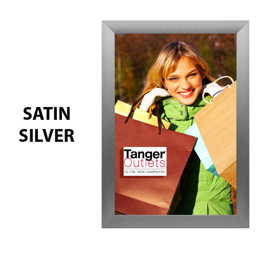 SwingSnap Extra Large Front Loading Poster Snap Frames 2 1/2" Wide Edge Profile in 25+ Sizes & Custom