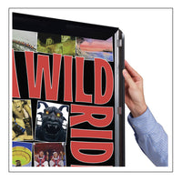 SwingSnap Fast Change Poster Snap Frames with 1 5/8" Wide Aluminum Profile + Mitered Corners, 35+ Sizes