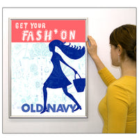 SwingSnap Front Loading Poster Snap Frames | .60 Mini Frame Profile | 35+ Snap Frame Sizes and Custom