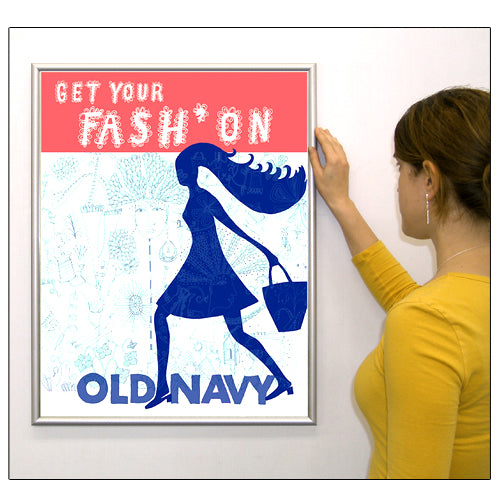 SwingSnap Front Loading Poster Snap Frames | .60 Mini Frame Profile | 35+ Snap Frame Sizes and Custom