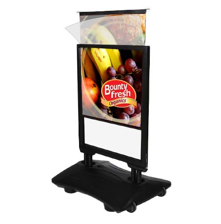 STREET-MASTER™ Sidewalk Sign 24x36 Wind Stand with Slide-In Frame and Fillable Water Base