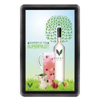 18x24 Wall Snap Frame Poster Sign Holder 1" Rounded Corner | Black Frame Finish