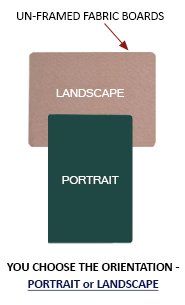UN-FRAMED 20" x 30" Fabric Cork Bulletin Boards (Open Face)