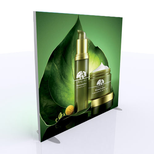 ILLUMINATED LED Two-Sided 96x120 Silicone Edge Graphic (SEG) - Shown in Landscape Orientation