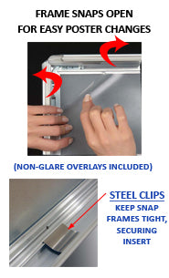 Value PLUS A-Boards with Snap Open Frame (for 30 x 40 Posters)