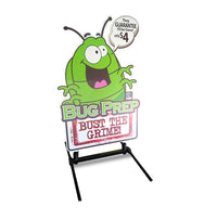 Wind Proof Outdoor Panel Curb Sign Stand Sign Holder for 28x44 and 36x55 Graphic Board Sizes