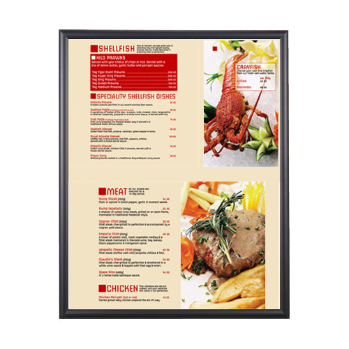 SWING-OPEN & SWING CLOSE FOR EASY POSTER CHANGES