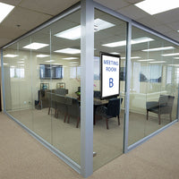 11" x 17" Window Mount is double sided. Display what room it is, where the exit is, or a promotional piece.