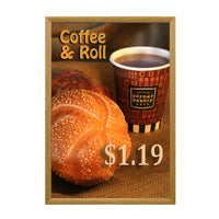 Wood Poster Snap Frames | Comes with 1 1/4" Wide Faux Wood Profile in 3 Finishes and 35+ Sizes +Custom