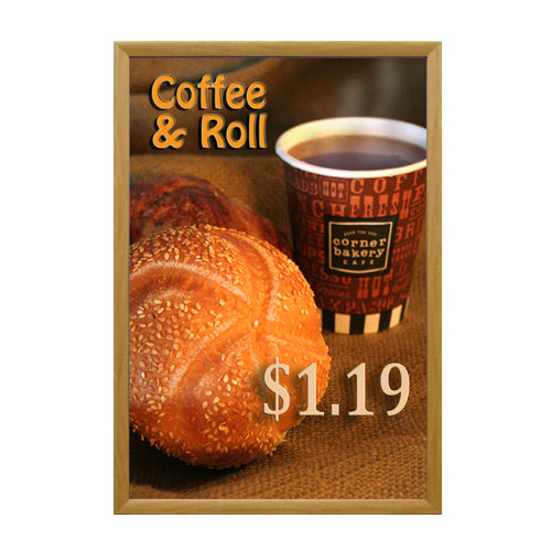 Wood Poster Snap Frames | Comes with 1 1/4" Wide Faux Wood Profile in 3 Finishes and 35+ Sizes +Custom
