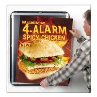 Wood Framed SwingSnap Poster Snap Frames for Mounted Graphics on 1/8", 3/16", 1/4" Thick Boards 35+ Sizes + Custom Sizes