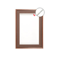 Designer Wood Frame Shadowbox SwingFrames 3" Deep with Interior Lighting