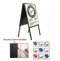 A-Frame 20x28 Sign Holder | with SECURITY SCREWS on Snap Frame 1 1/4" Wide