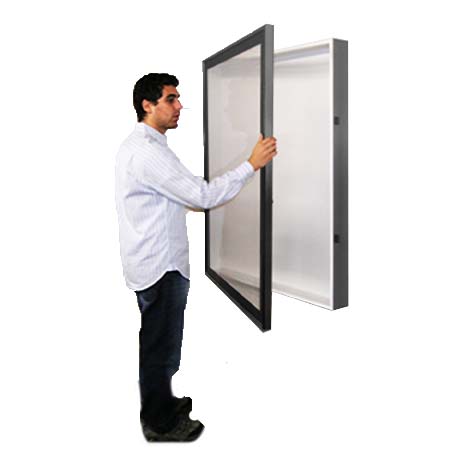 Large 4-Inch Deep Shadow Box Designer SwingFrame | Metal Frame Shadowbox Display Case 25+ Sizes
