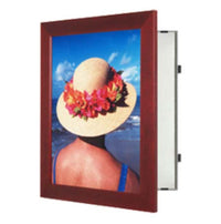 Wide Wood SwingFrame LED Light Boxes (Edge-Lit)