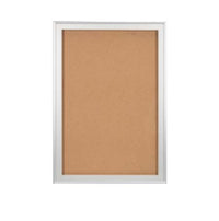 Extra Large Designer Metal Frame 48x60 Enclosed Bulletin Cork Board Swing Open Designer SwingFrame