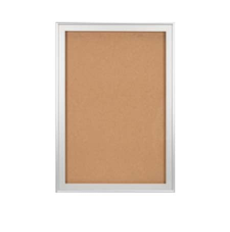 Extra Large Designer Metal Frame 48x60 Enclosed Bulletin Cork Board Swing Open Designer SwingFrame