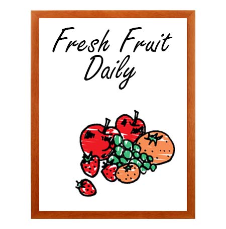 SwingFrame Wood 361 Framed Dry Erase White Marker Board | Enclosed Swing Open, White Display Board