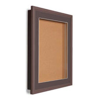 SwingFrame 18 x 24 Wood Framed Designer Bulletin Board with Light