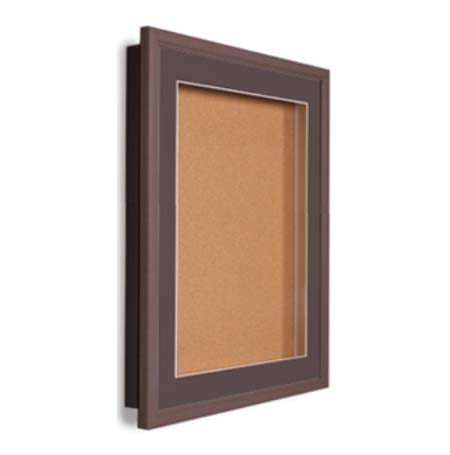 SwingFrame 18 x 24 Wood Framed Designer Bulletin Board with Light