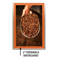 Designer Snap Frames for Posters 17x23 (2" Wide Matboard)