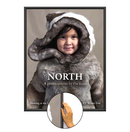 SwingSnap Front Loading Poster Snap Frames | .60 Mini Frame Profile | 35+ Snap Frame Sizes and Custom