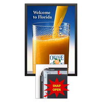 SwingSnap 24x36 Poster Snap Frames 1 1/4" Wide Profile for Graphic Mounted on 1/8", 3/16", and 1/4" Thick Boards