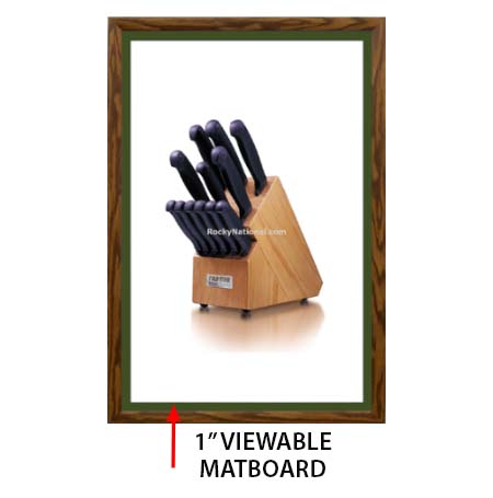 Designer Wood Snap Frames for Posters 13x19 (1" Wide Matboard)