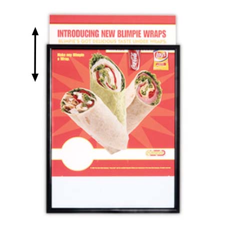 Beveled Style Metal Top/Side Load Poster Sign Frames | Narrow Frame in 30+ Sizes and Custom Sizes